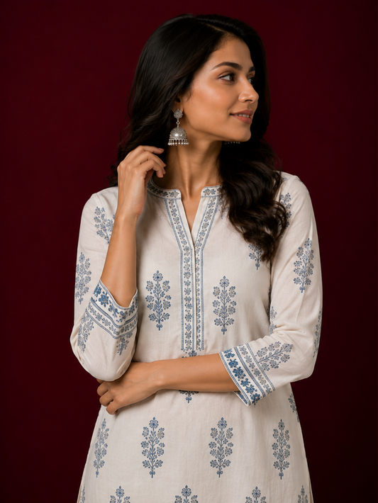 Festive Sequin Kurti, side